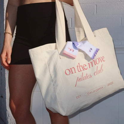 ON THE MOVE BUNDLE: TOTE & GRIP SOCK SET