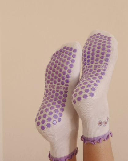 LAVENDER MIST PILATES SOCK